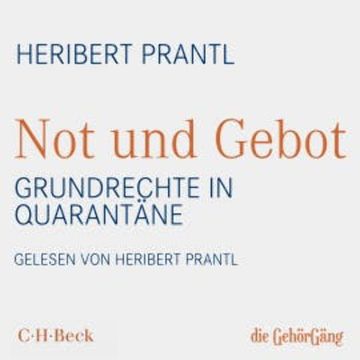 Not und Gebot audiobook, Heribert Prantl